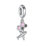 925 Sterling Silver Dream Travel Charm Bead for Bracelet Pendant DIY Jewelry