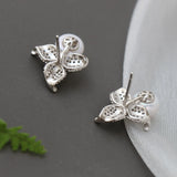 925 Silver Earstuds Lady Charm Freshwater Pearl Earrings