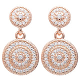 925 Silver Knot Heart Snowflake Earring Women Jewelry