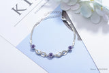 925 Silver Infinity Link Adjustable Women Bracelet SCB037