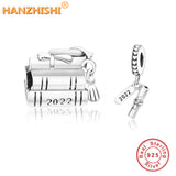 925 Silver Graduation Charms Beads for Bracelet Bangle