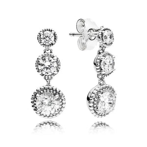 925 Silver Eternal Elegance Drop Earrings For Women Gift