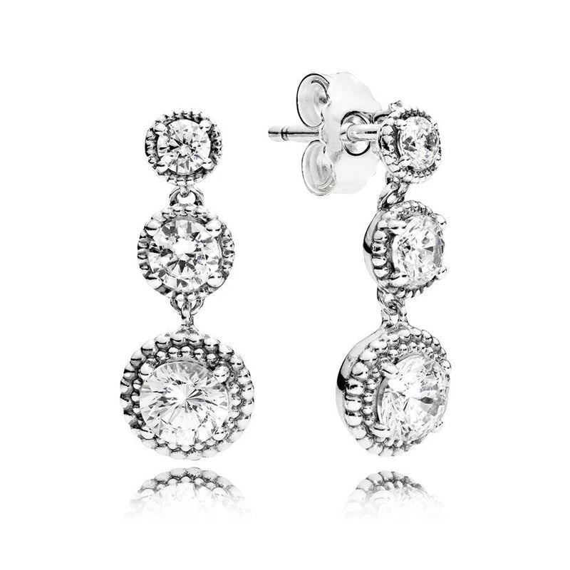 925 Sterling Silver Eternal Elegance Drop Earrings for Women