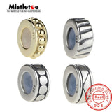 925 Sterling Silver European Style Spacers Stopper Bead Charm