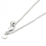 925 Silver Family Always Circle Pendant Necklace for Women
