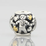 925 Sterling Silver Family Forever Charm Bead for Bracelet