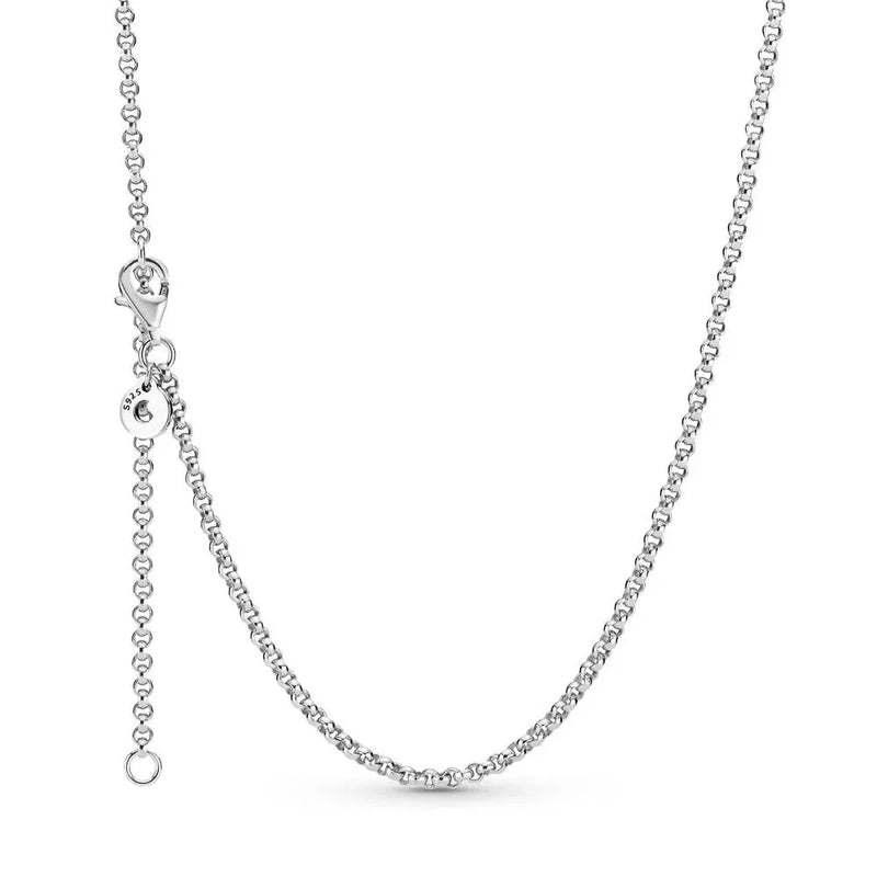 925 Sterling Silver Role Chain Necklace for Women