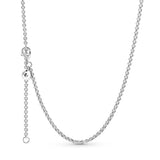 925 Sterling Silver Role Chain Necklace for Women