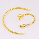 925 Silver Leather Snake Chain Bracelet for Women
