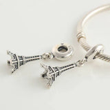 925 Silver Eiffel Tower Charms European Bracelet Beads