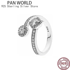 925 Sterling Silver Butterfly Plate Snake Lady Pan Ring