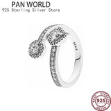 925 Sterling Silver Butterfly Plate Snake Lady Pan Ring