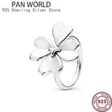925 Sterling Silver Butterfly Plate Snake Lady Pan Ring