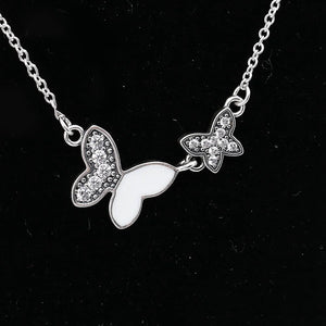 925 Silver Butterfly Necklace for Women, Charm Gift Jewelry