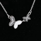 925 Silver Butterfly Necklace for Women, Charm Gift Jewelry