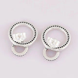 925 Sterling Silver Forever Signature Stud Earrings For Women Gift