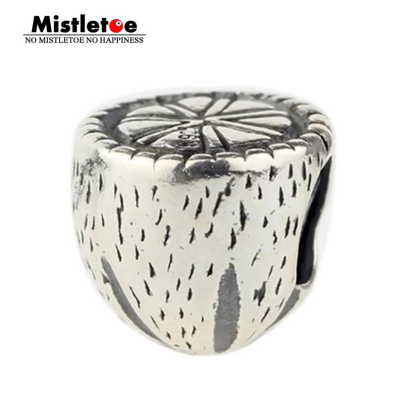 925 Sterling Silver Lemon Fruit Charm Bead for Bracelet
