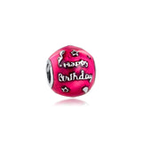 925 Sterling Silver Birthday Celebration Charm Beads for Bracelets