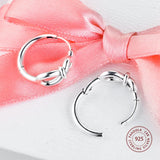 925 Silver Infinity Knot Hoop Earrings Wedding Jewelry Brincos