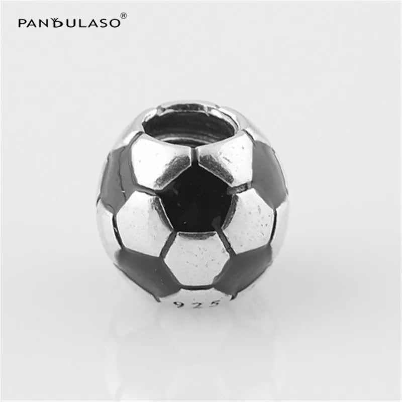 925 Sterling Silver Football Charms for Bracelet & Choker