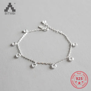 925 Silver Zircon Bracelet Women