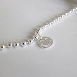 925 Silver Lovely Smile Face Charm Bracelets for Kids