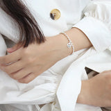 925 Silver Lovely Smile Face Charm Bracelets for Kids