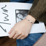 925 Silver Punk Geometric Charm Bracelet for Women