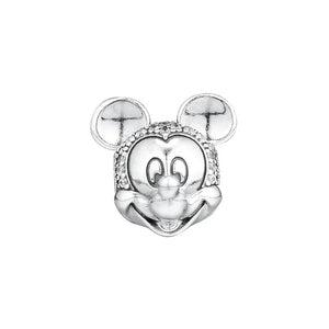 925 Silver Shimmering Girl Mouse Clip for Bracelets