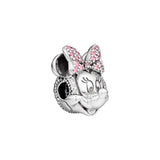 925 Silver Shimmering Girl Mouse Clip for Bracelets