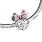 925 Silver Shimmering Girl Mouse Clip for Bracelets
