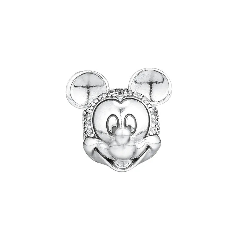 925 Silver Shimmering Mouse Charm for Bracelets DIY