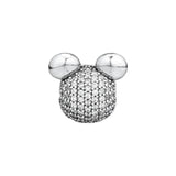 925 Silver Shimmering Mouse Charm for Bracelets DIY