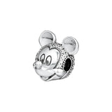925 Silver Shimmering Mouse Charm for Bracelets DIY