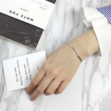 925 Silver Double Box Chain Bracelets for Women