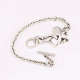 925 Sterling Silver Heart Knot Bracelet European Style