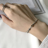 925 Sterling Silver Retro Bracelet Wedding Couple Party Jewelry