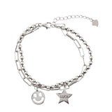925 Silver Vintage Geometric Bracelets for Wedding