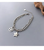 925 Silver Vintage Geometric Bracelets for Wedding
