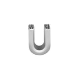 925 Silver U Alphabet Charms for Bracelet DIY Beads