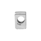 925 Silver Letter V Alphabet Charm for Bracelet DIY Beads