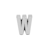 925 Silver Letter W Alphabet Charm for Bracelet Jewelry Making