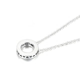 925 Sterling Silver Logo Pav? Circle Collier Necklace for Women