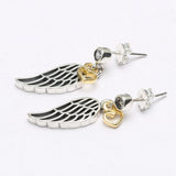 925 Silver Love & Guidance Stud Earrings Women DIY Jewelry