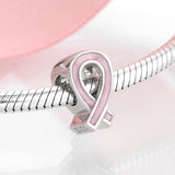 925 Silver Love Life Peace Red Ribbon Sign Beads DIY Bracelet Bangles