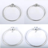 925 Silver Love Snake Chain Pan Bracelet for Women Bead Jewelry