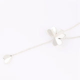 925 Sterling Silver Four-Leaf Clover Necklace for Women