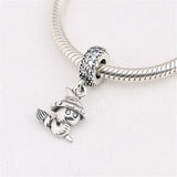 925 Silver Snake CZ Dangle Charms for Bracelets & Necklaces