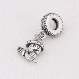 925 Silver Snake CZ Dangle Charms for Bracelets & Necklaces