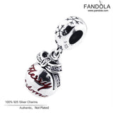 925 Silver Christmas Bauble Charm Bead for Bracelet